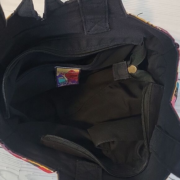 Laurel Burch Feline Friends Colorful Medium Tote bag - Picture 10 of 14